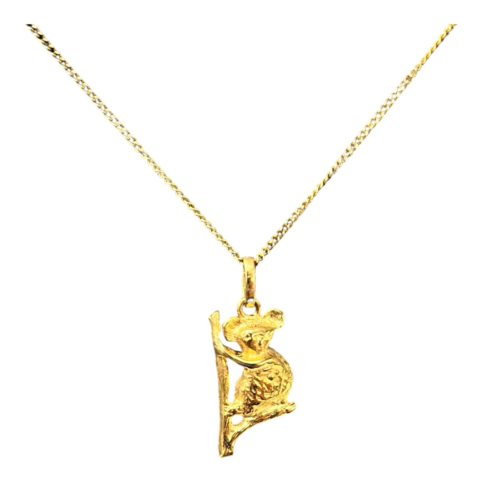9ct 9K Yellow Gold Koala Charm Pendant 2.81 Grams. Brand New