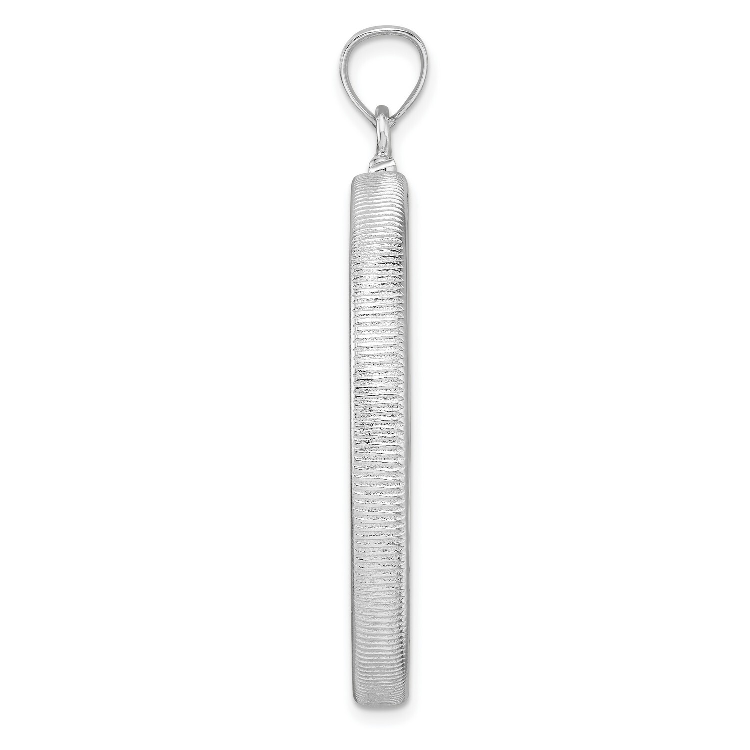 Sterling Silver 39 mm Coin Bezel Pendant Fits Walking Liberty and Other Rounds