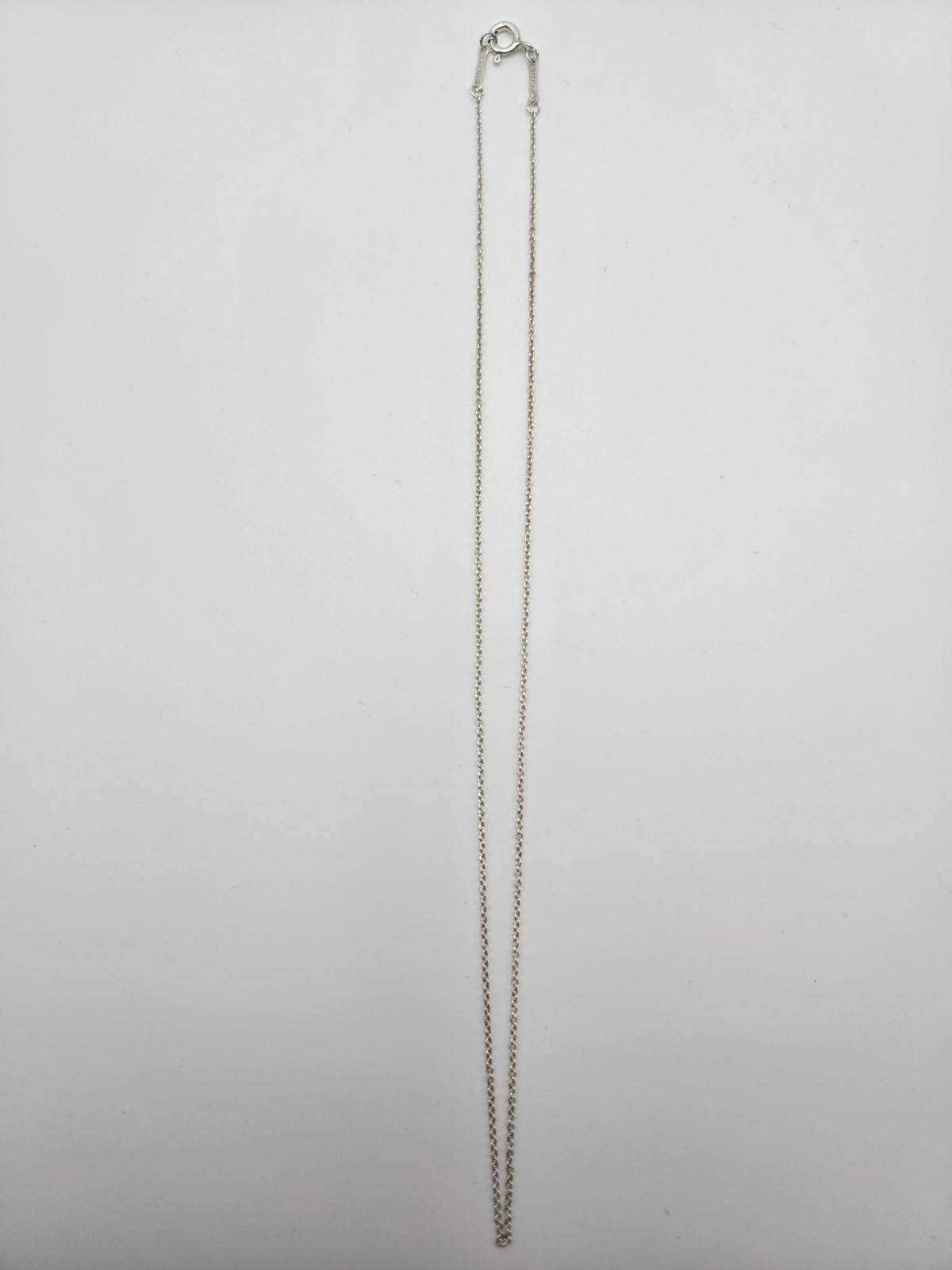 Tiffany & Co. Elsa Peretti Small Round Link 16″ Chain Necklace Silver Ag 925