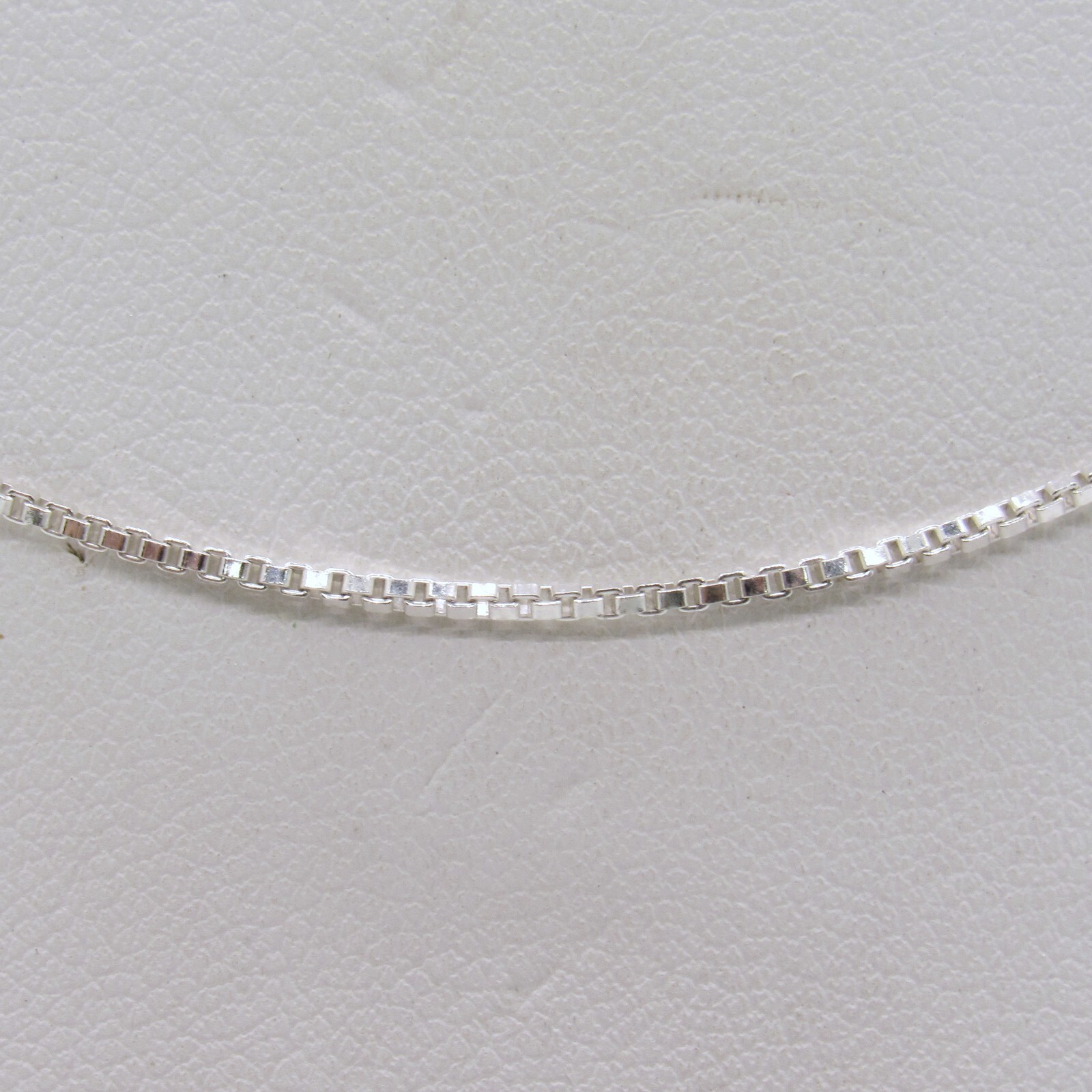 NEW STERLING SILVER .925 RHODIUM PLATED 20″ THIN BOX STYLE LINK CHAIN NECKLACE