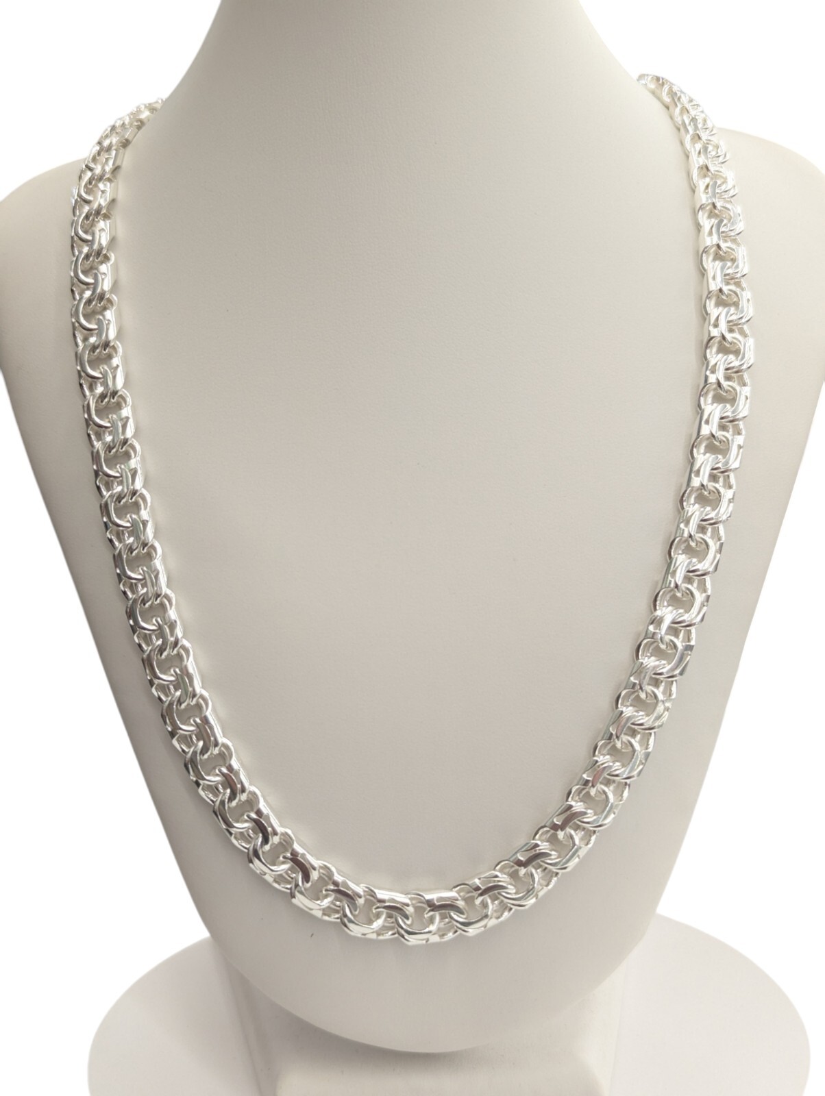 925 Sterling Silver Chino Link Chain 9.2 mm for men and women