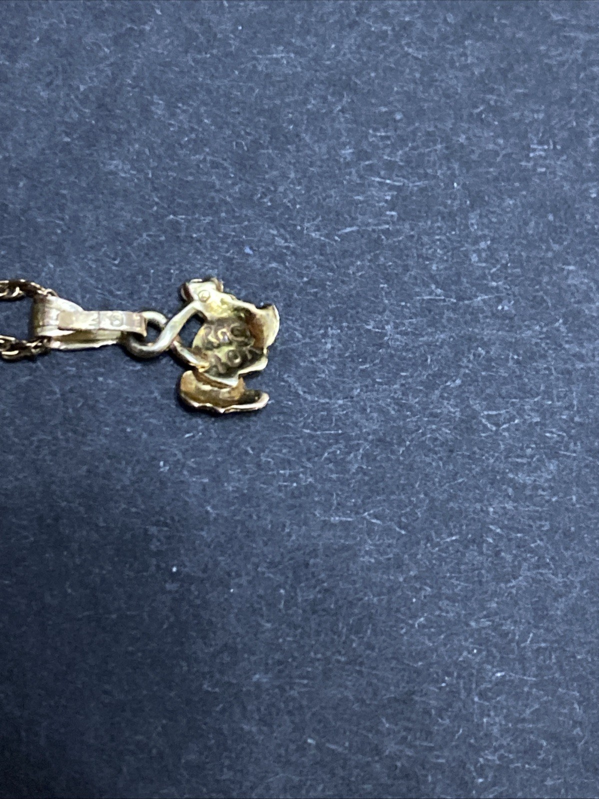 Petite Vtg RCG Black Hills Gold 10&12K solid gold Pendent With 14k GF Chain