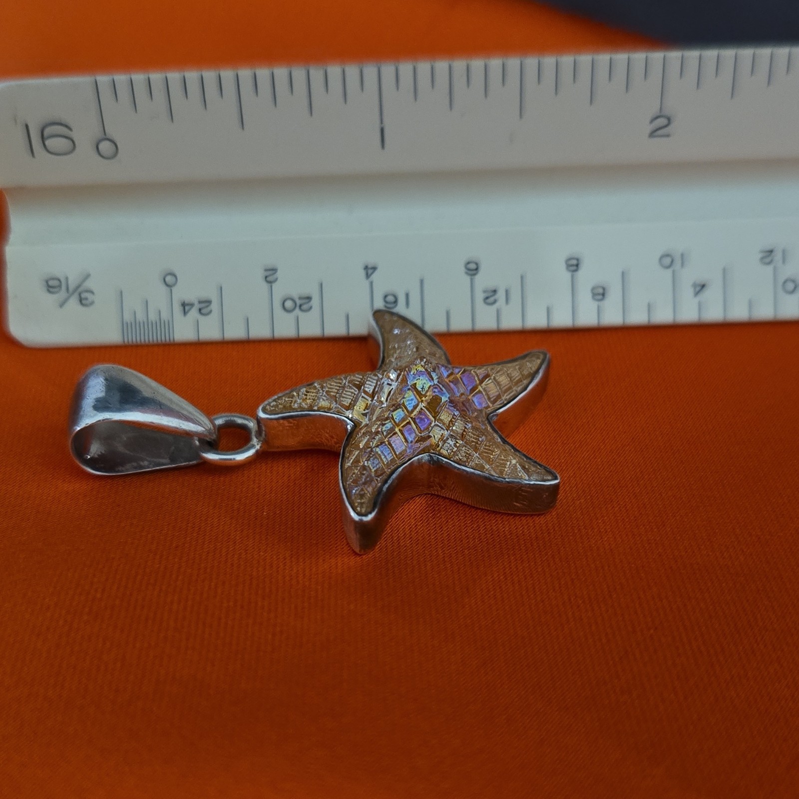 Charles Albert Silver Starfish Nature Animals Pendant Charm Necklace