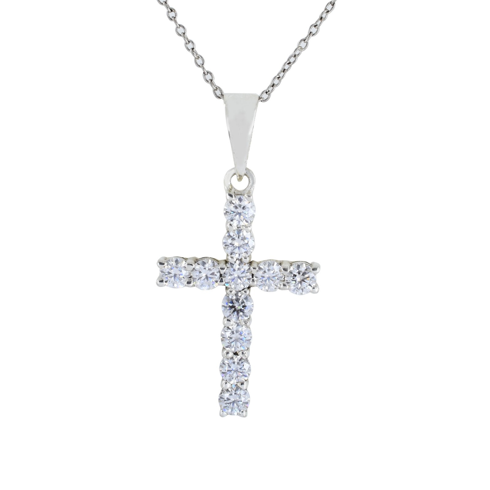 Gorgeous 5.00 Ct Certified Diamond Cross Pendant, Unisex Gift. VIDEO