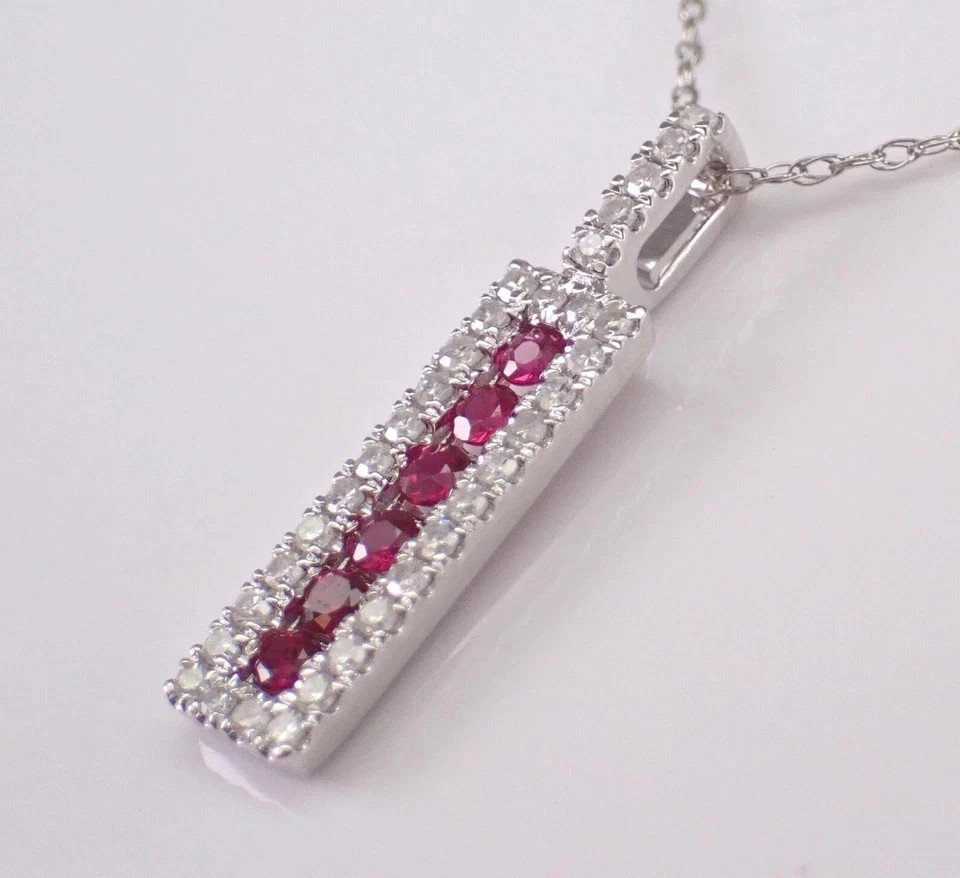 3Ct Round Cut Pink Lab Created Fancy Women’s Pendant 14K White Gold Plated