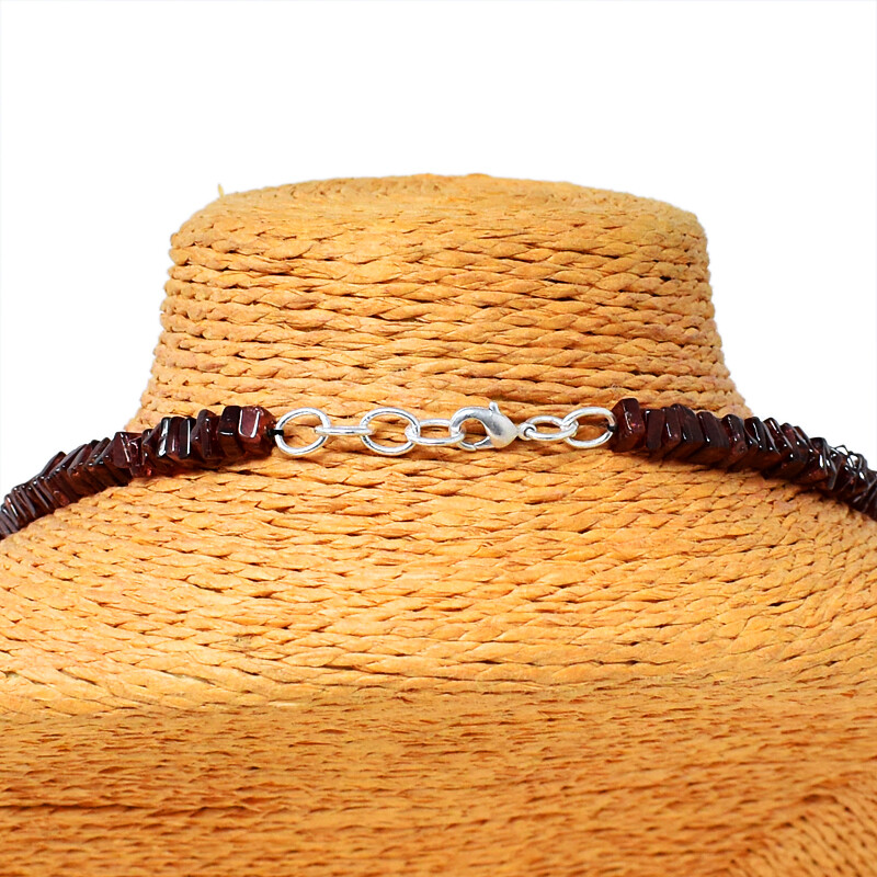 180.00 Cts Earth Mined Untreated Red Garnet Heishi Beads Necklace NK 37E150