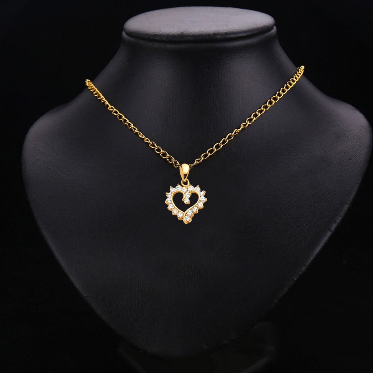 Gold 14K Yellow Gold Cubic zirconia Heart Pendant