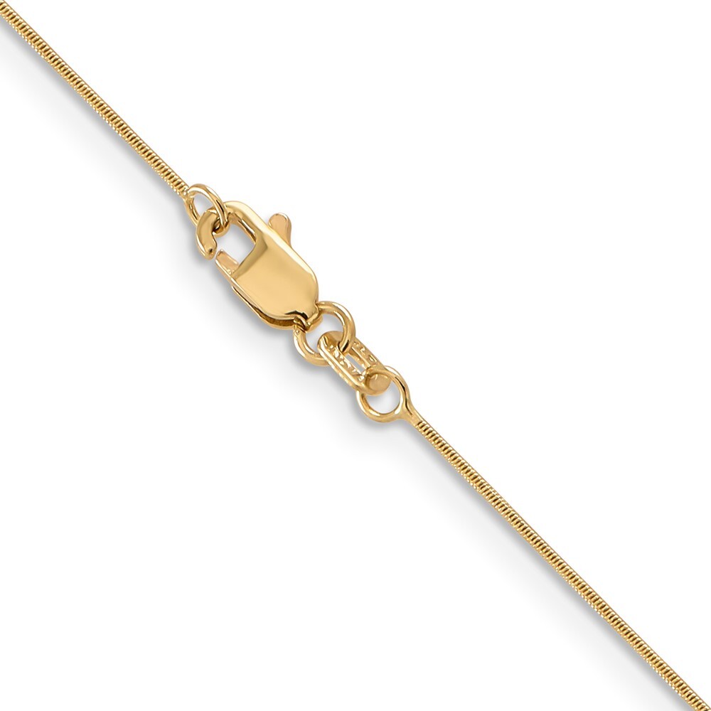 14k Yellow Gold 0.65mm Snake Chain Necklace 16″ with Lobster Clasp 1.89g