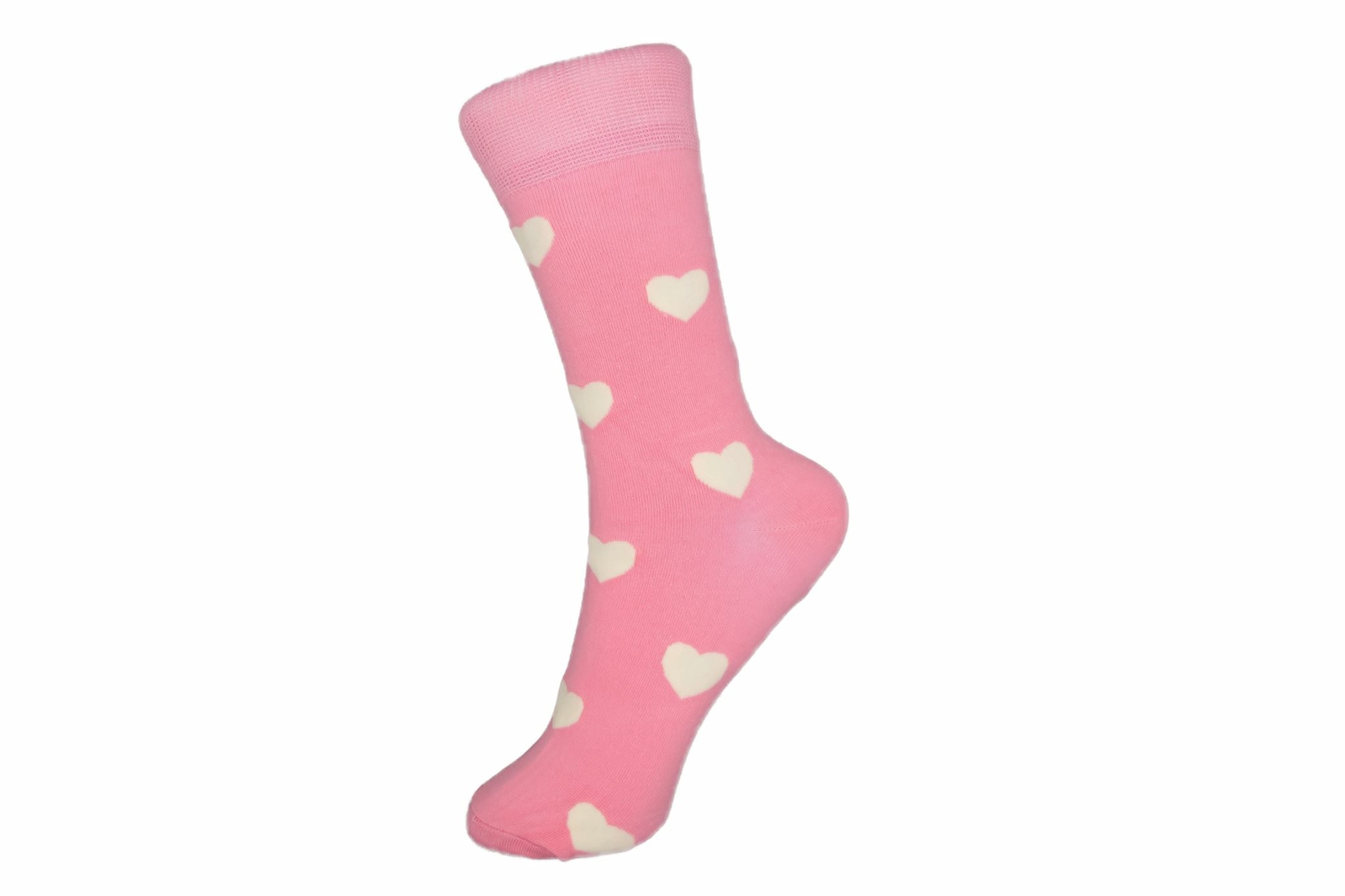 Adults – Love Heart Patterned Cotton Crew