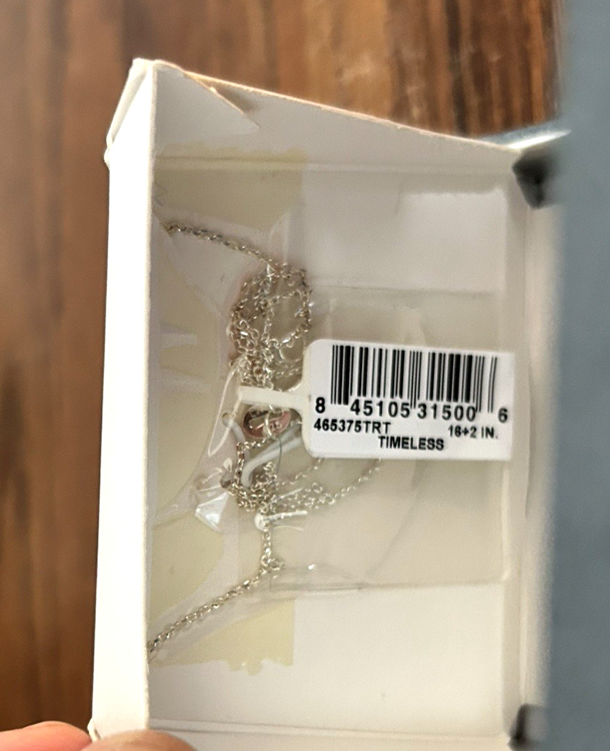 Timeless Sterling Silver Angels Above Watch Over the Ones I Love Necklace~New