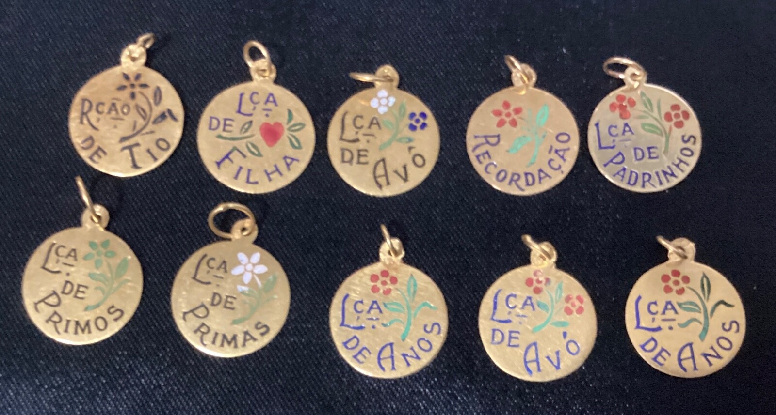 NEW 19.25 kt ROSE GOLD (13.5mm MEDAL) Lca TALKING CHARMS FROM PORTUGAL #3-026