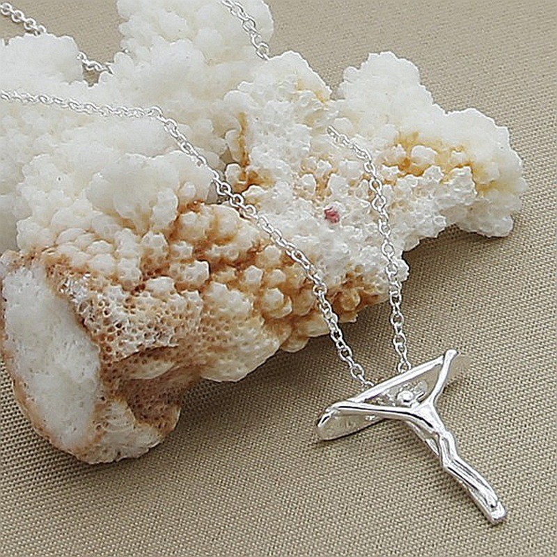 Silver plated Jesus necklace Korean version hot selling popular necklace