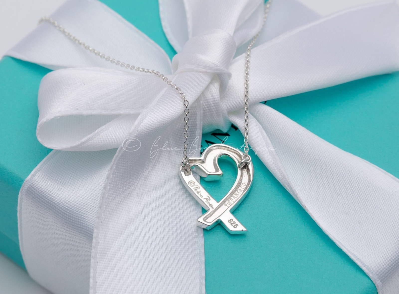 Tiffany & Co. Paloma Picasso Loving Heart Necklace Large 22mm Silver 18″ Chain