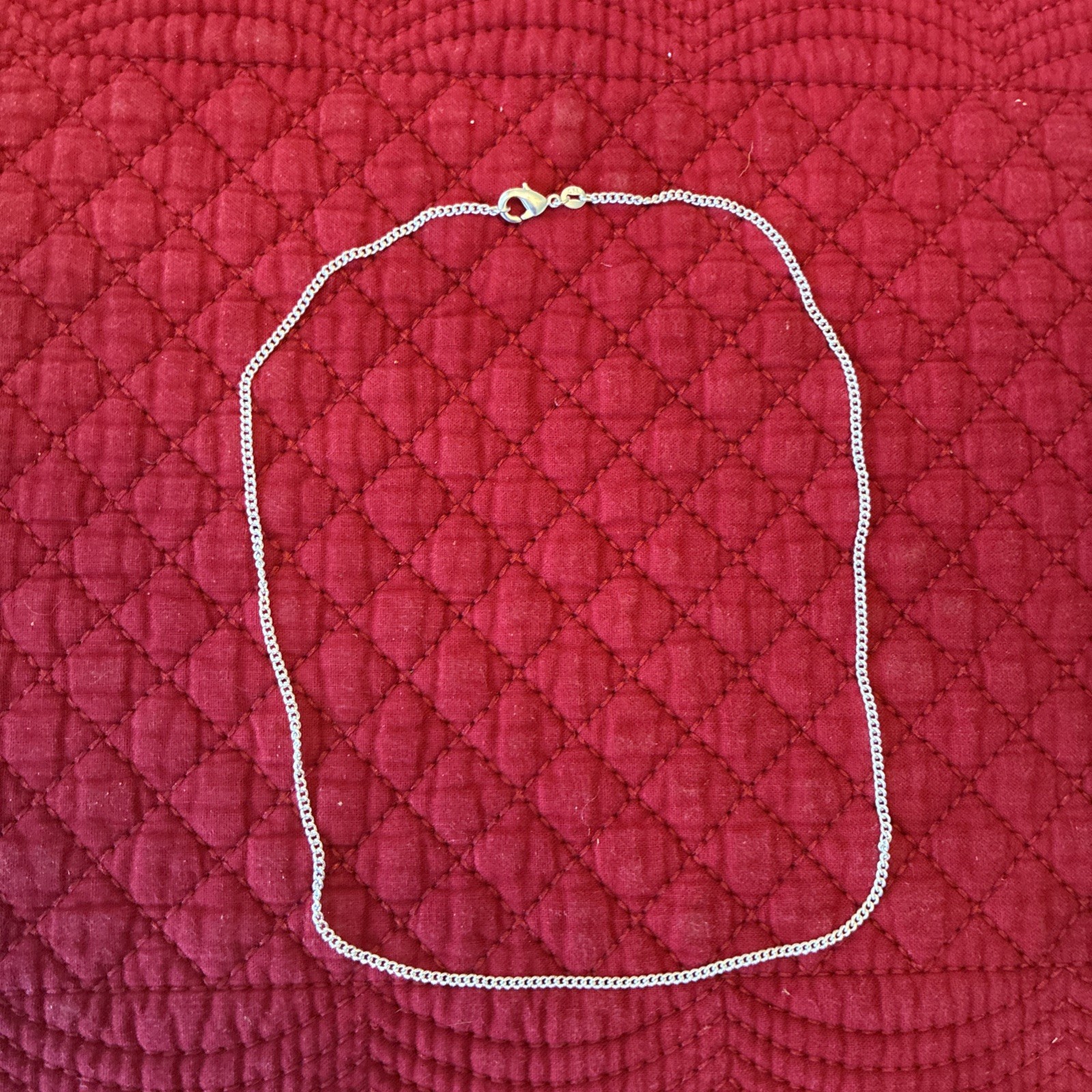 Sterling Silver 1.8mm Chain Necklaces 18″ NEW! Lobster Clasp CRAFTS!