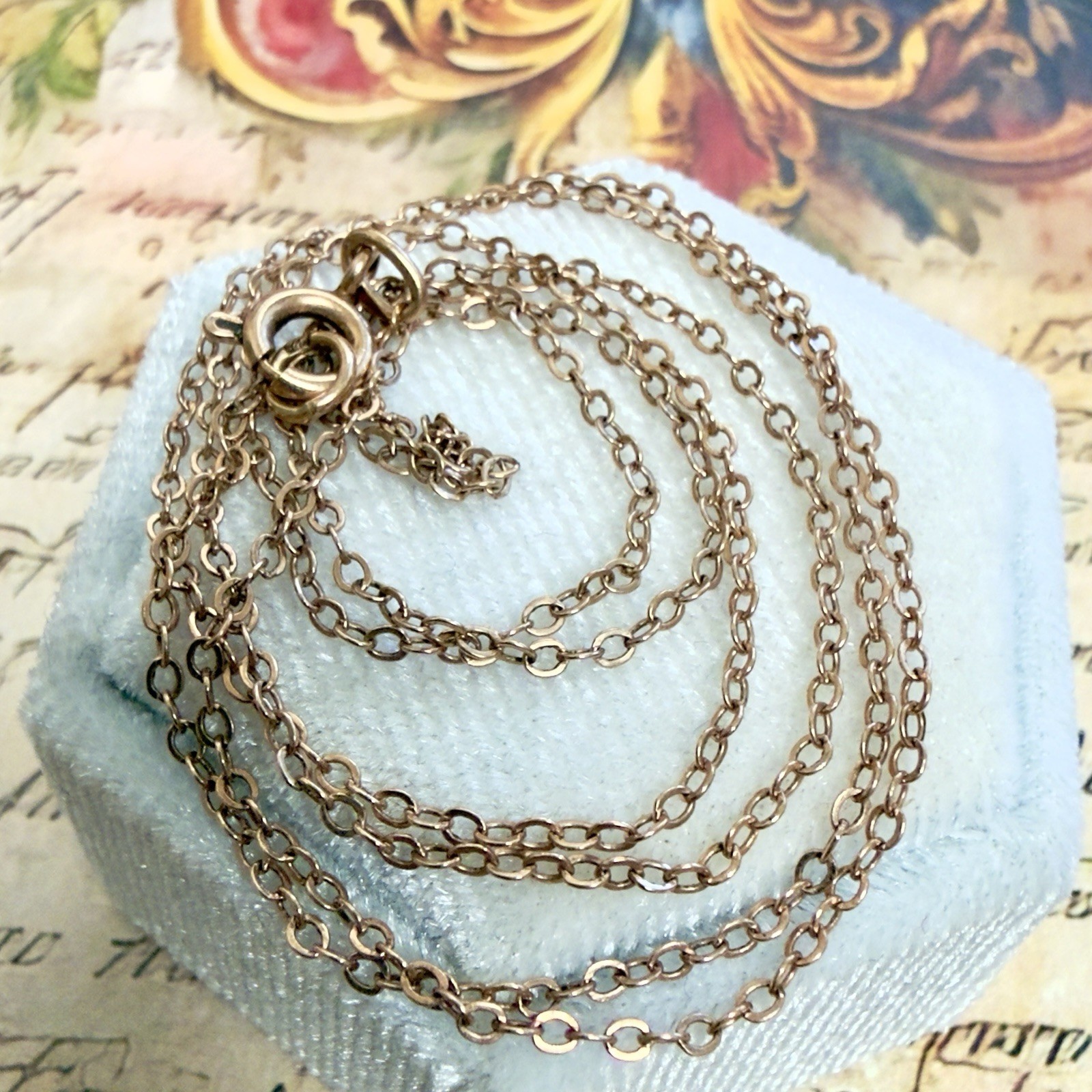 14k 583 Rose Gold Chain Vintage East European USSR Era – 22.5″ – 57 cm- #1981