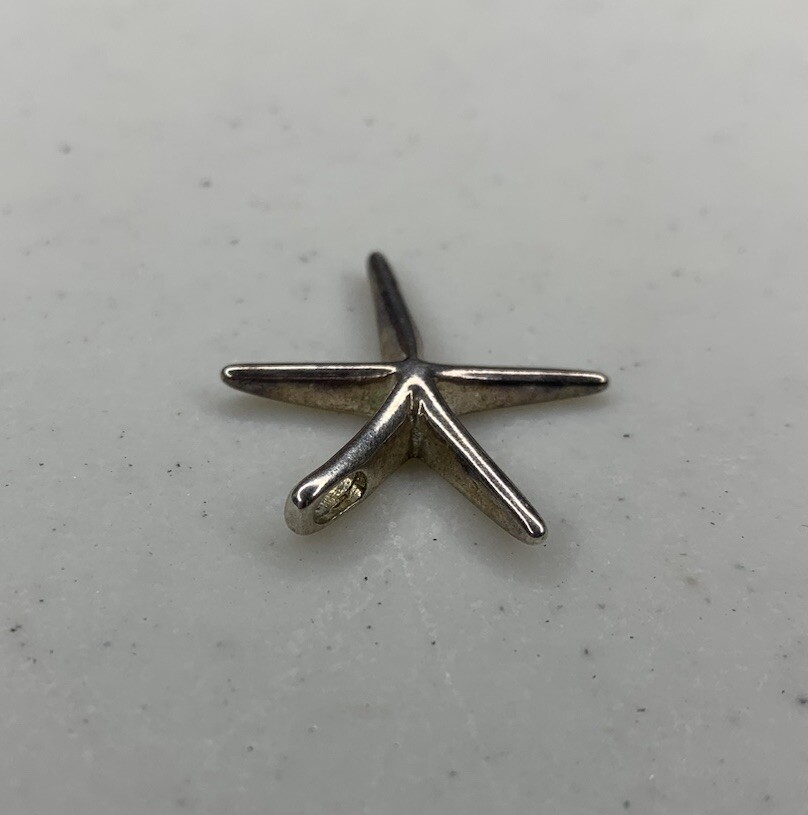 Used 925 Sterling Silver Starfish Pendant, Marked “925”, Unbranded – 3.5 Grams