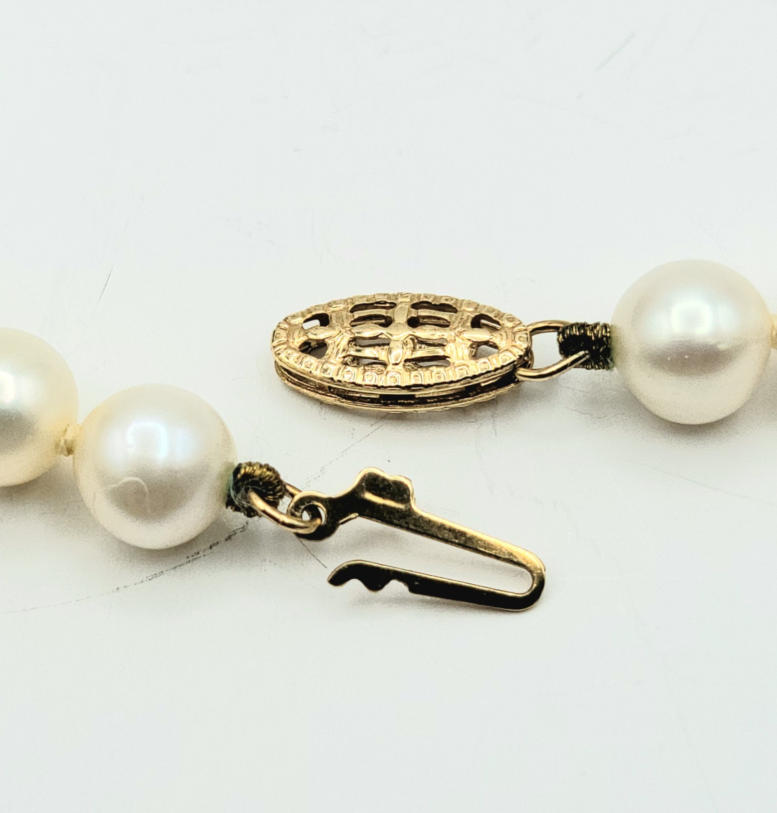 Freshwater Pearls 18″ Necklace 7″ Bracelet + Earrings Set 14K YG Closure