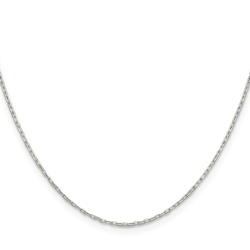 925 Sterling Silver 1-7.5mm Cable Chain Necklace 7-30 Inch Mens Womens