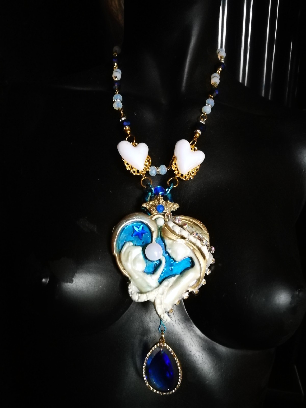 Luxury Fine Jewelry Statement Necklace Pendant Charm Belle Epoque Maternity Bib