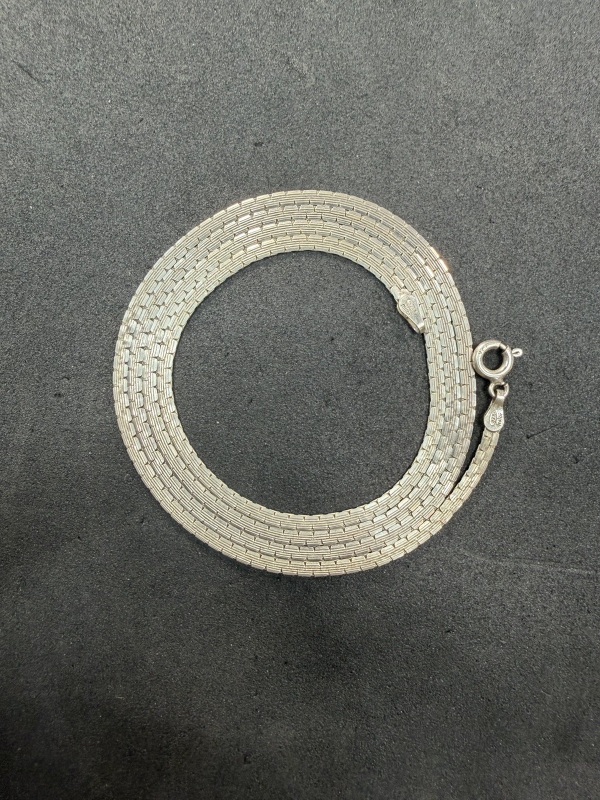 8.1g Vintage Sterling Silver 925 Flat Chain 24” Jewelry lot H