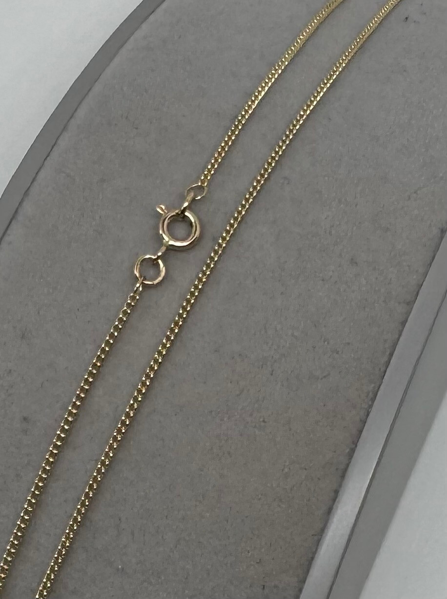 ❤️🇬🇧😍 9ct Yellow Gold 1.4mm Curb Link Chain 28″ / 70cm MADE IN UK 🇬🇧 (G16C)