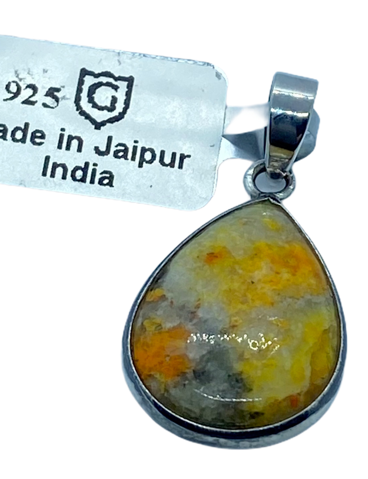 Bumble Bee Jasper 925 Sterling Silver Pendant 9.73cts