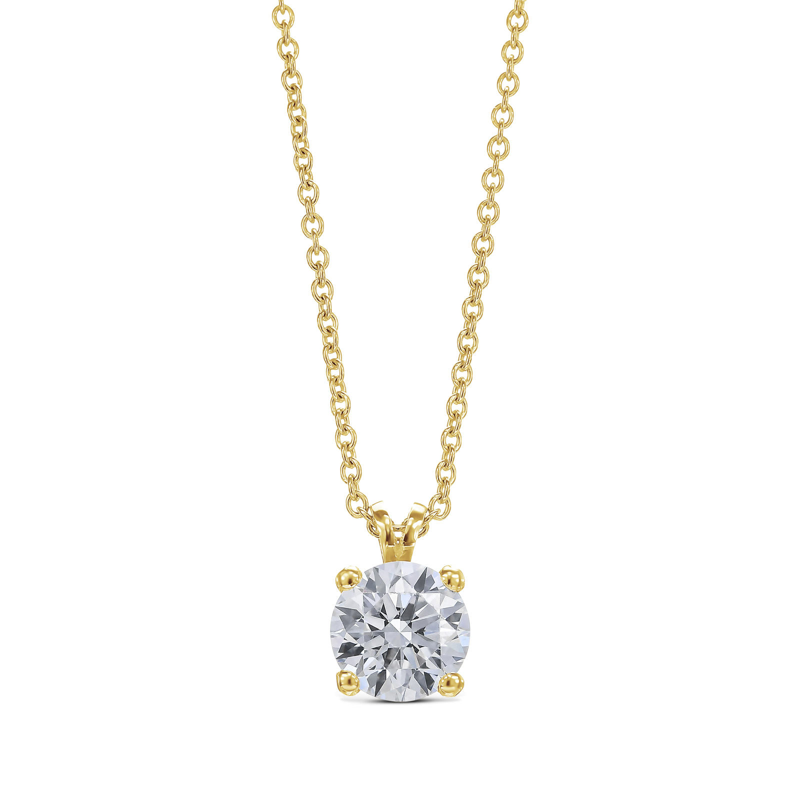 GIA Certified Diamond Pendant VVS1 E Round 3.12 Carat Lab-Created CVD Eye Clean