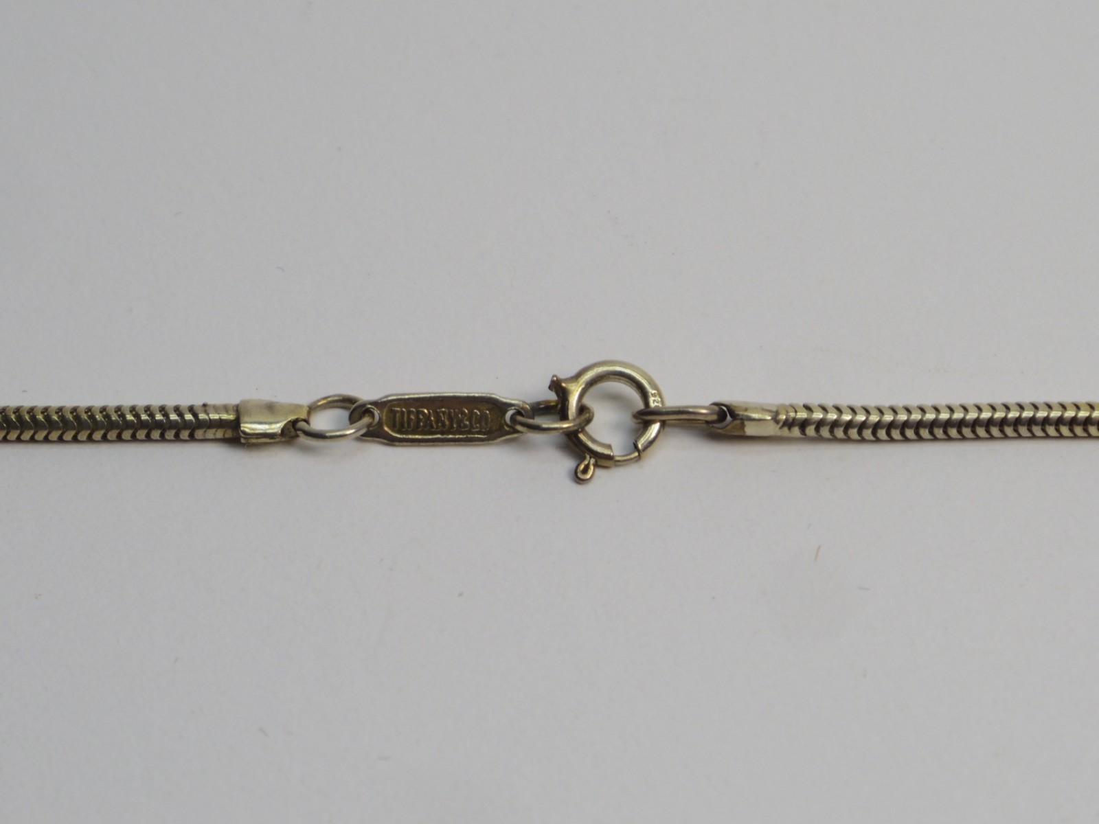 TIFFANY & Co. 1837 Bar Plate Pendant Necklace Chain Silver SV925 excellent
