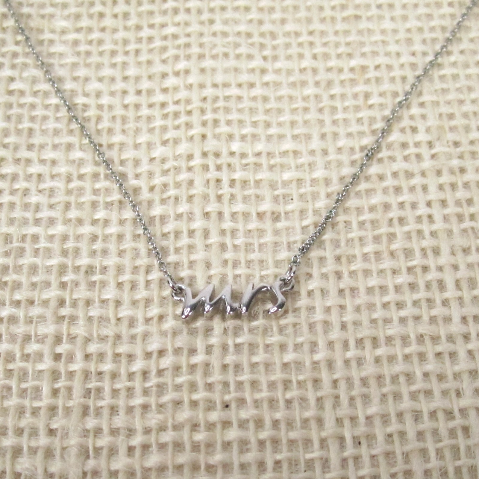 Kate Spade Silver “Say Yes” Mrs. Necklace – Wedding