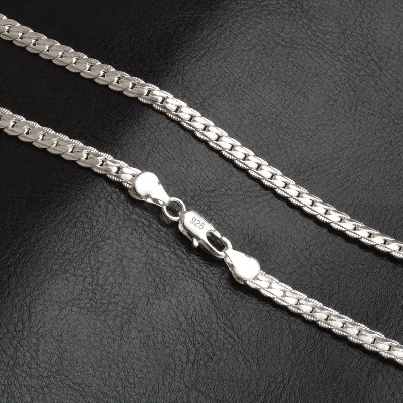 20-60cm 925 Sterling Silver Luxury Brand Design Noble Necklace Chain