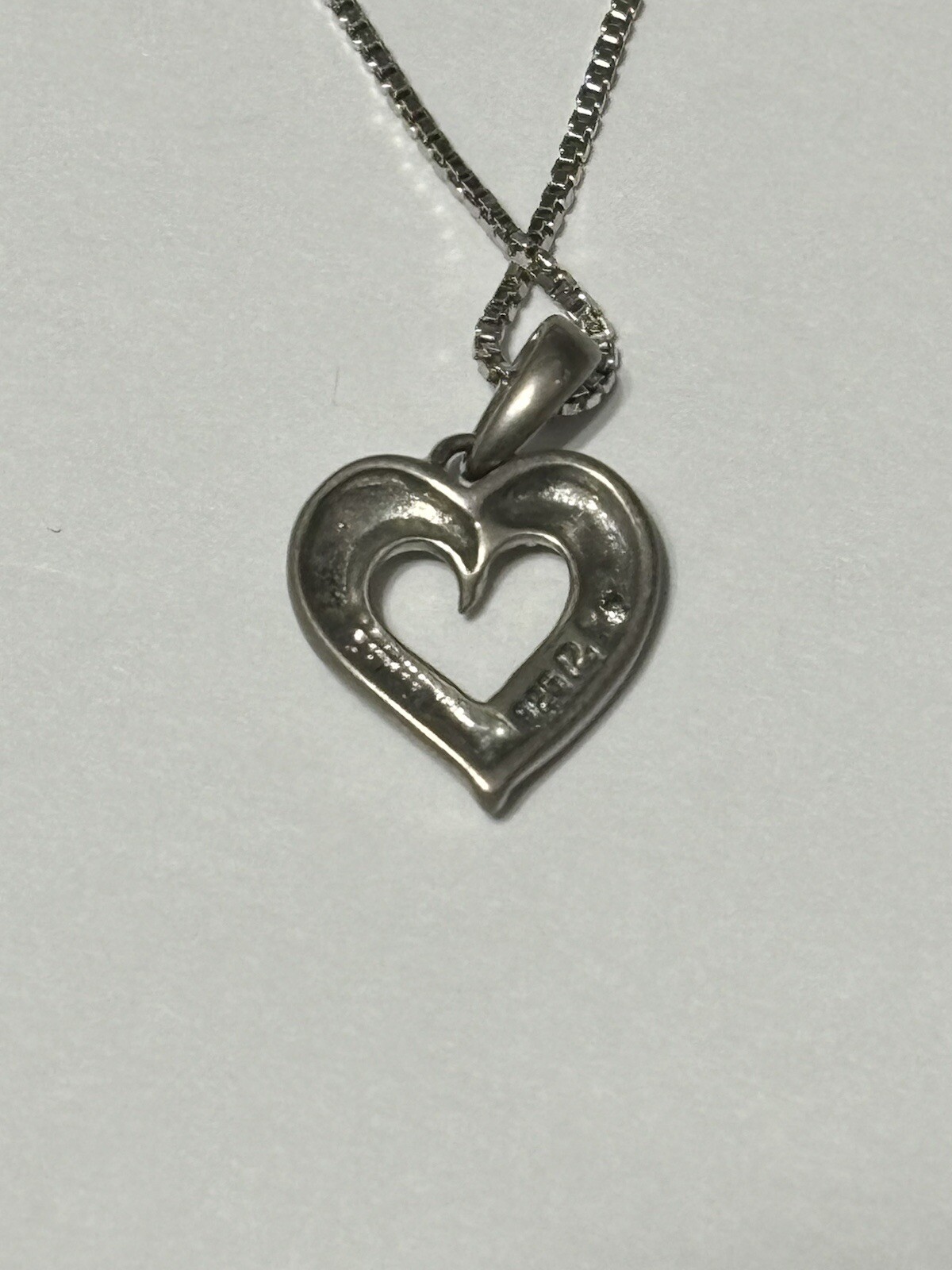 Vintage 925 Sterling Silver Photo Locket Pendant mark And 925 Italy Chain