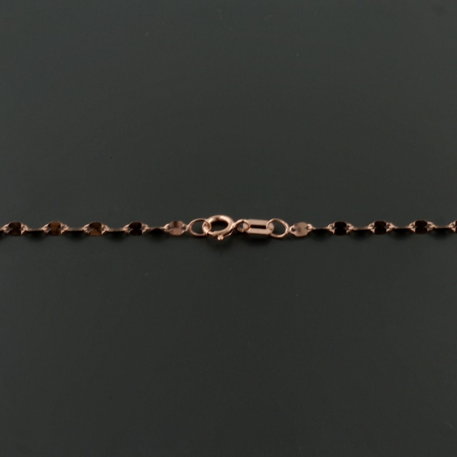 10K ROSE GOLD 1.9MM POLISHED MARINE LINK NECKLACE