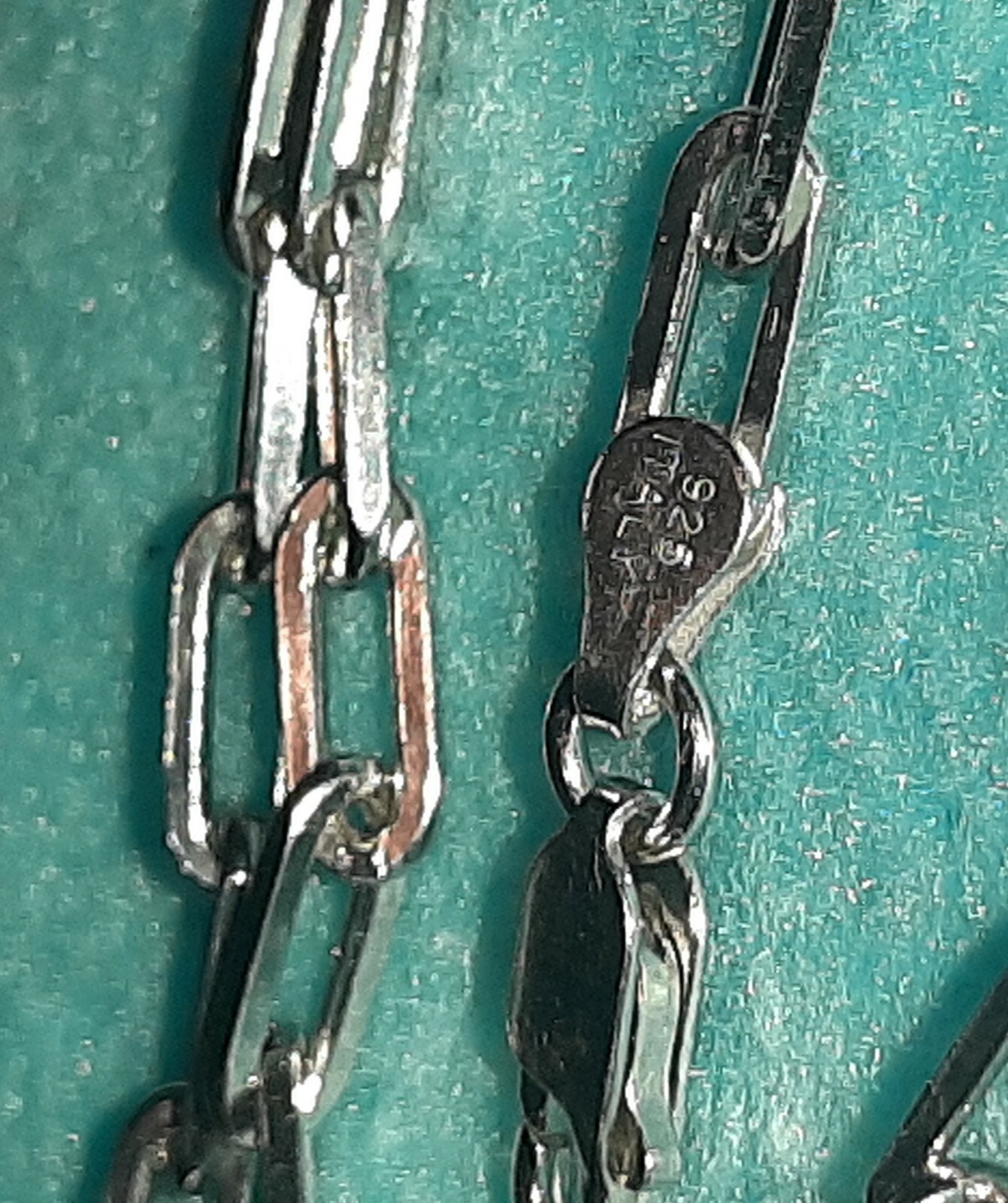 Long Paper Clip Necklace Chain 24 Inch 925 Sterling Silver Solid Necklace 17 Gr