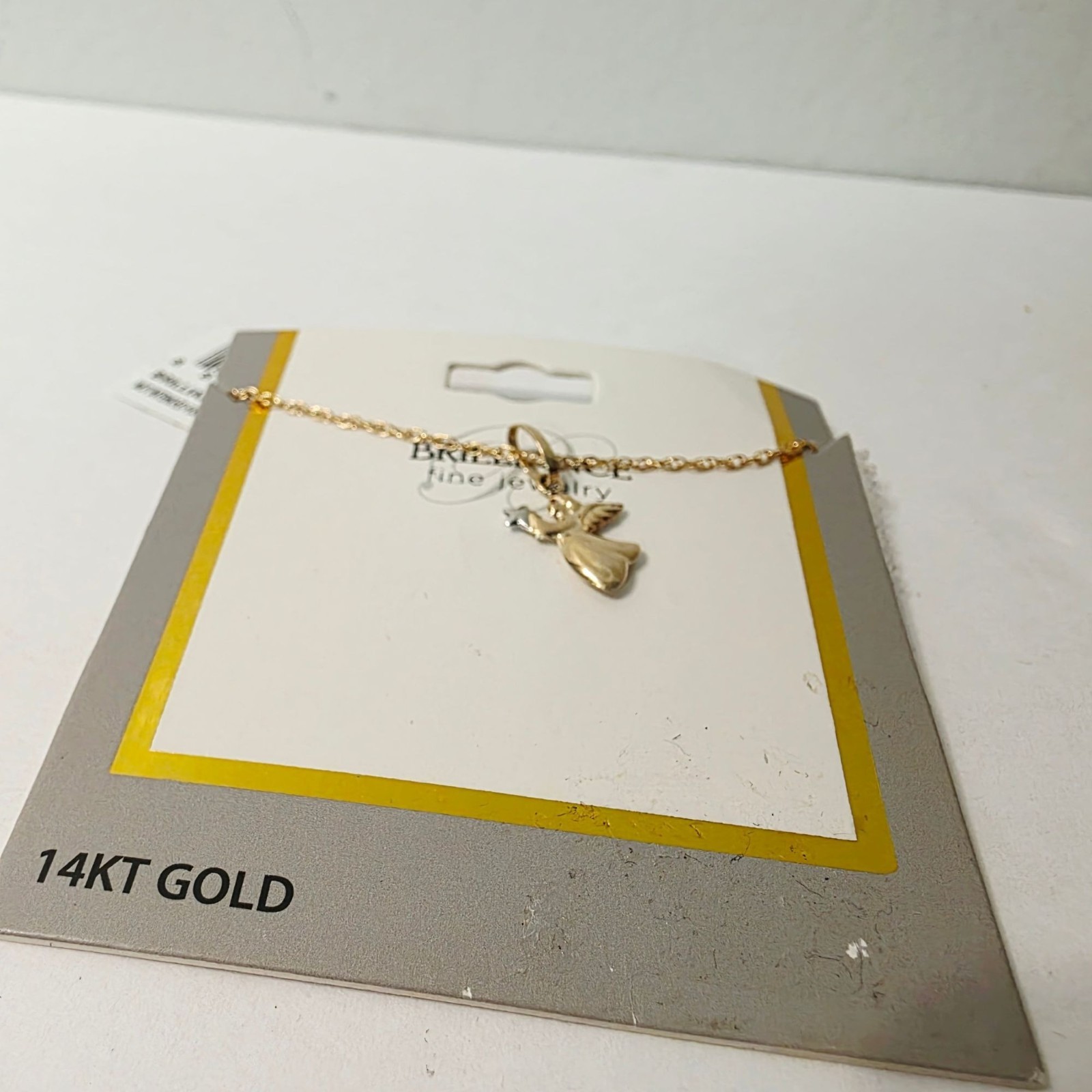 14K Yellow Gold Filled Angel With Star Pendant Necklace Brilliance Fine Jewelry