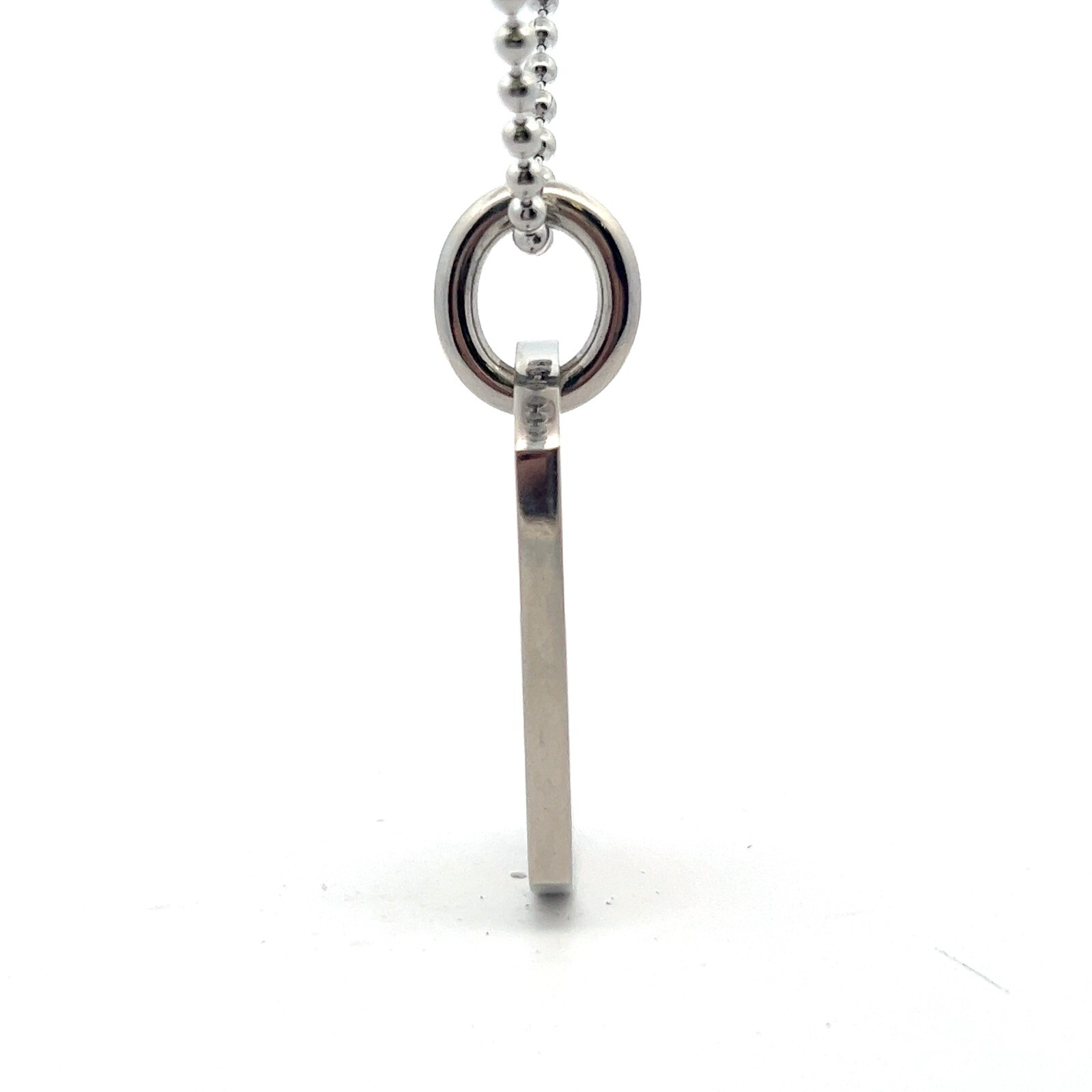 Black & Blue Jewelry Co. Men’s Stainless .11ctw Genuine Diamond Dog Tag Necklace
