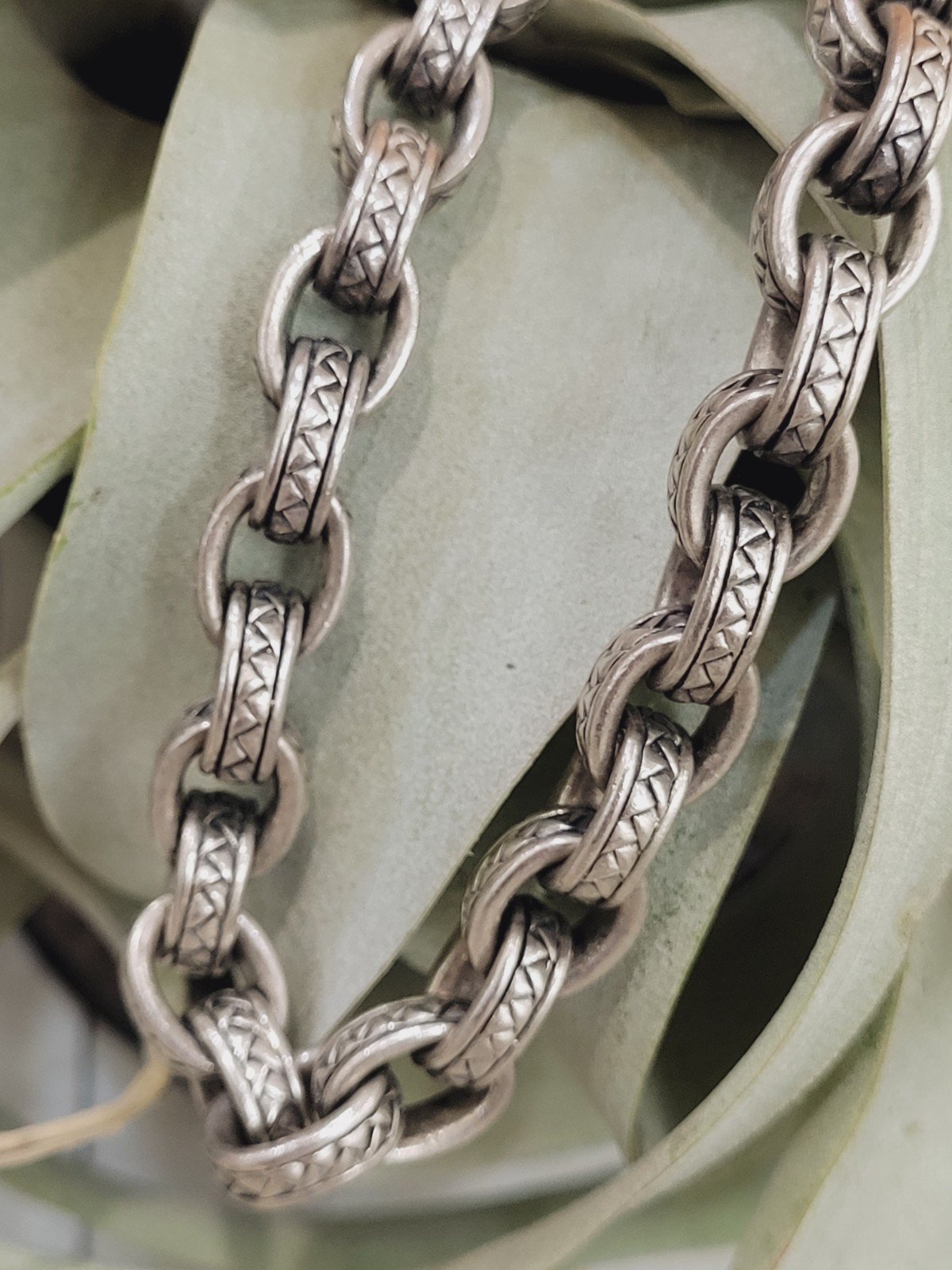 Scott Kay Two-Tone Rolo Link Sterling Silver and 18K Yellow Gold Necklace