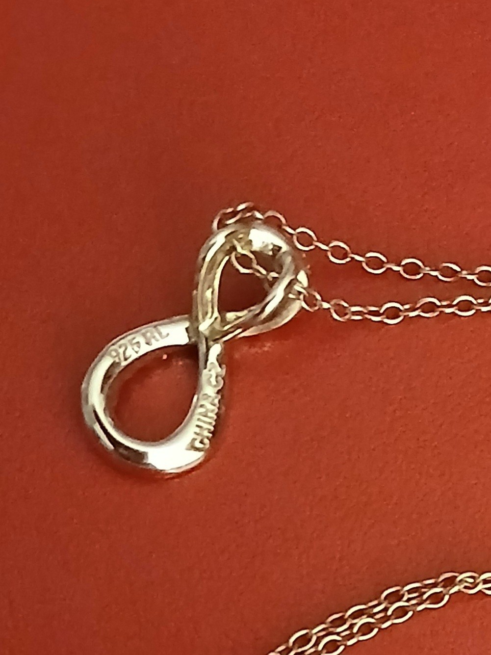 Diamonluxe Infinity Pendant, 18 in. Sterling Silver Chain