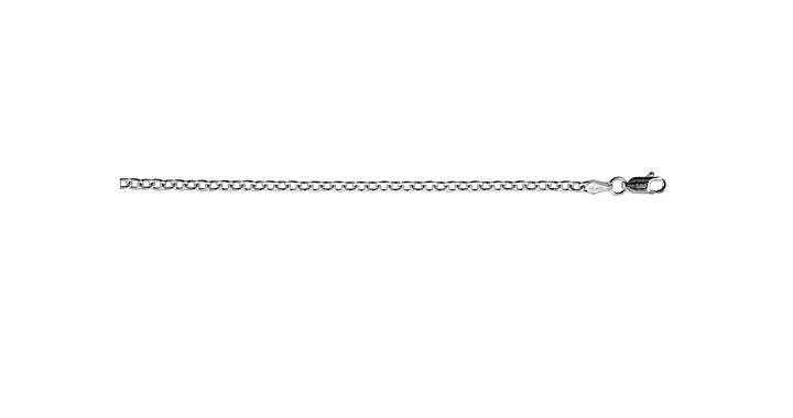 .925, Sterling Silver Cable Chain Necklace 3.1mm 16″, 18″, 20″, 22″, 24″, 30″