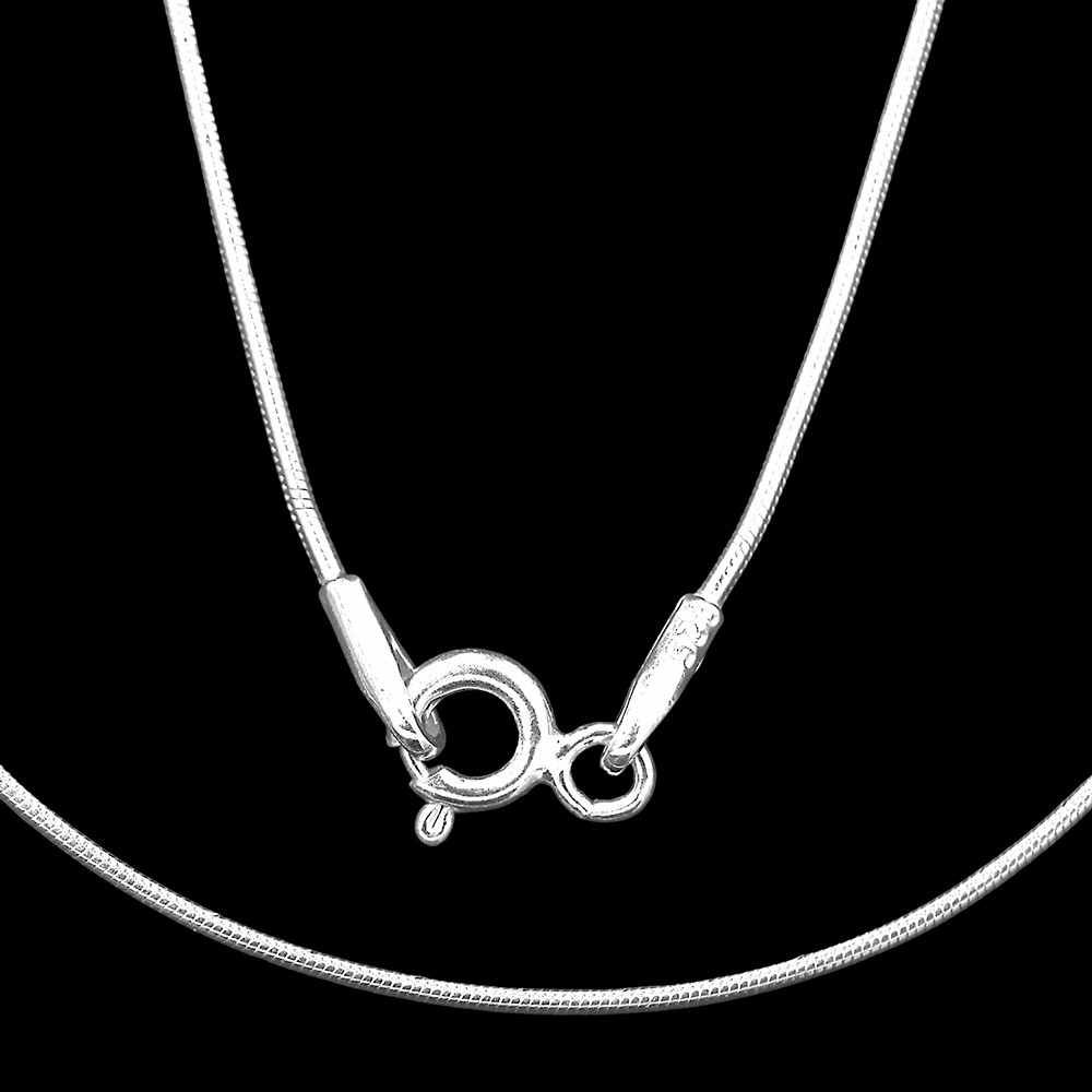 20″ Unisex 925 Sterling Silver Snake Chain – Stylish, High Shine Jewelry DGC1028