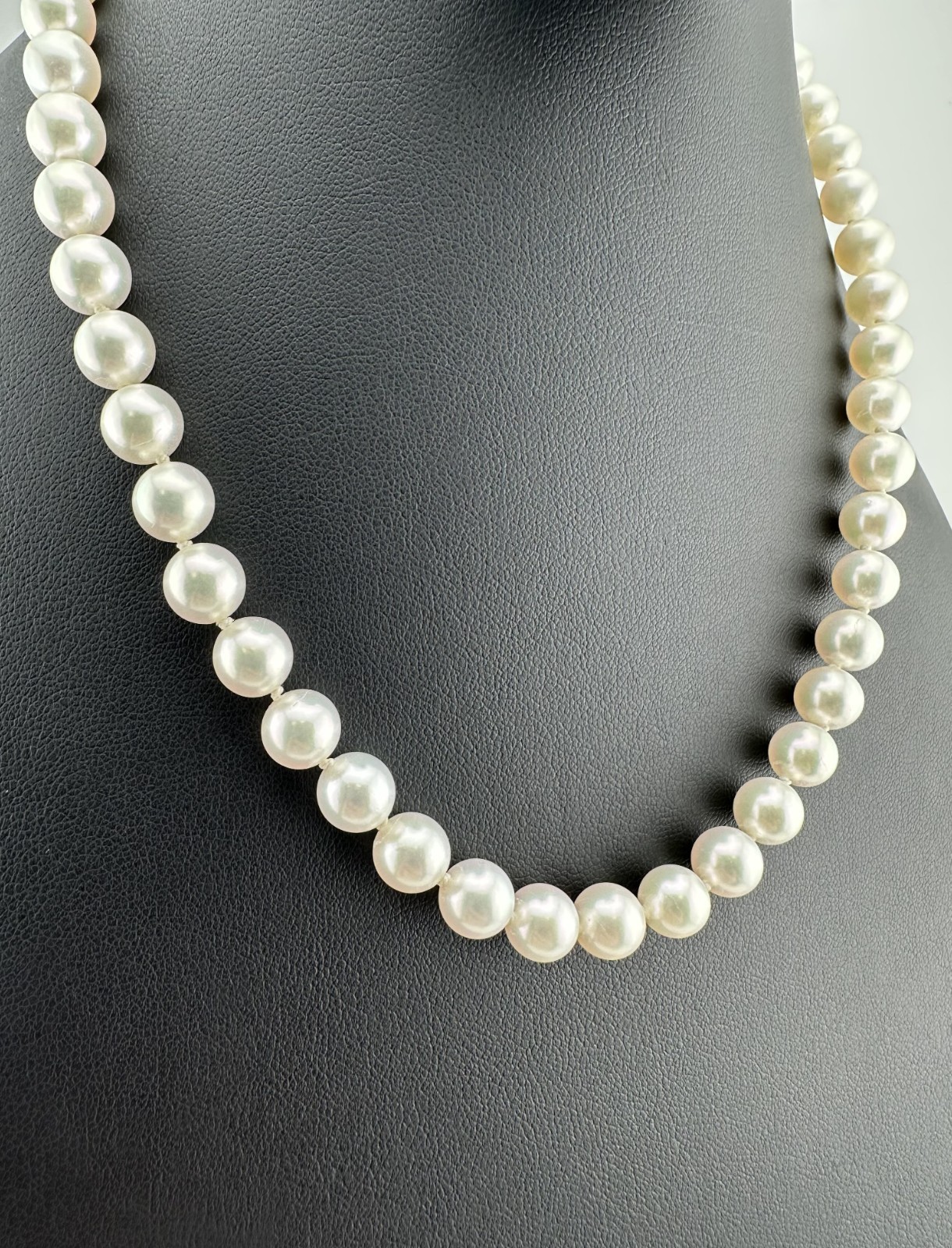 14k Yellow Gold 8-8.5mm Cultured Akoya Pearl Classic Necklace