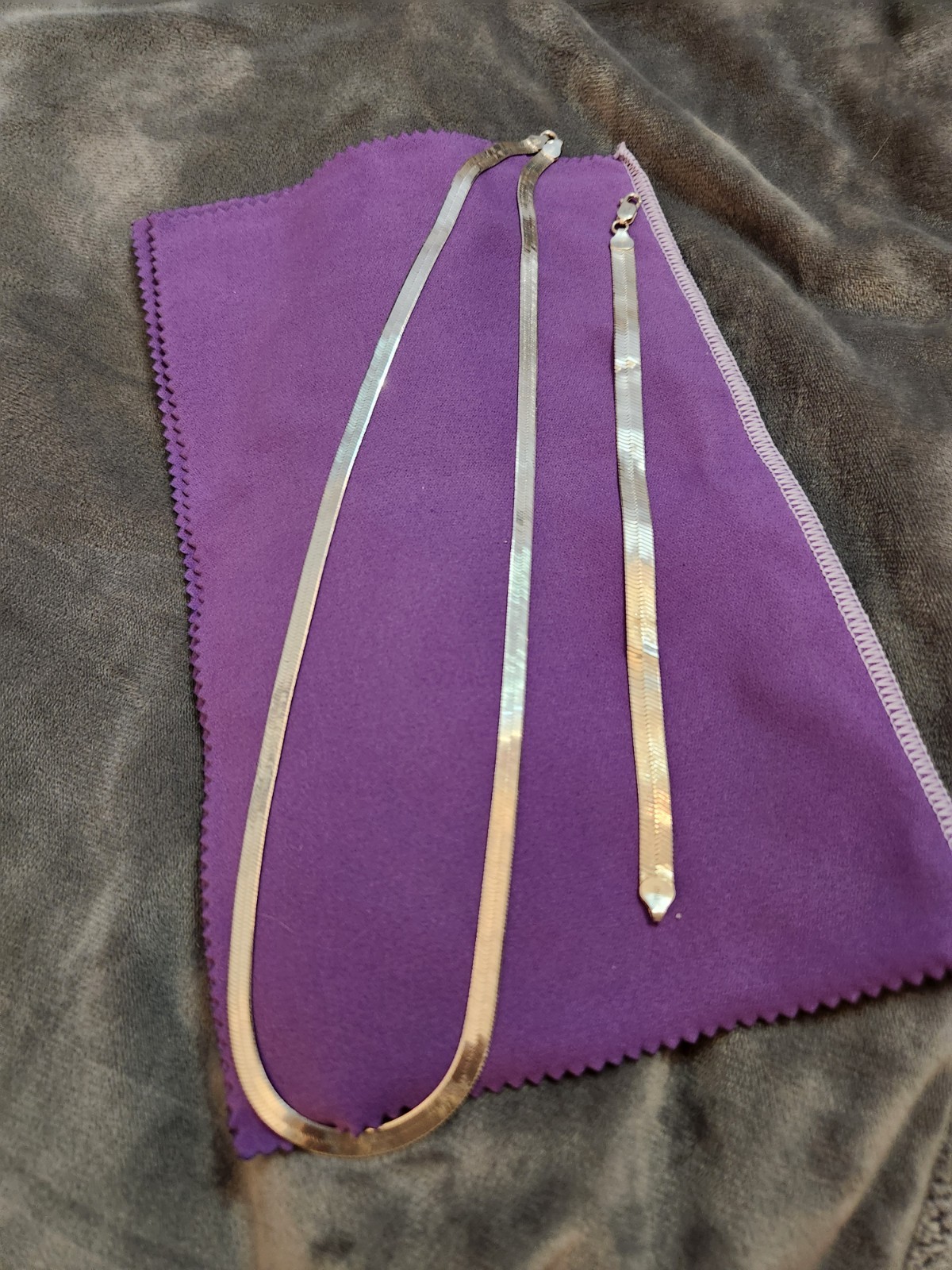 925 Sterling Silver Chain and Bracelet Set
