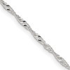 Sterling Silver Singapore Chain Chain 1.4-3.5mm 7-30″