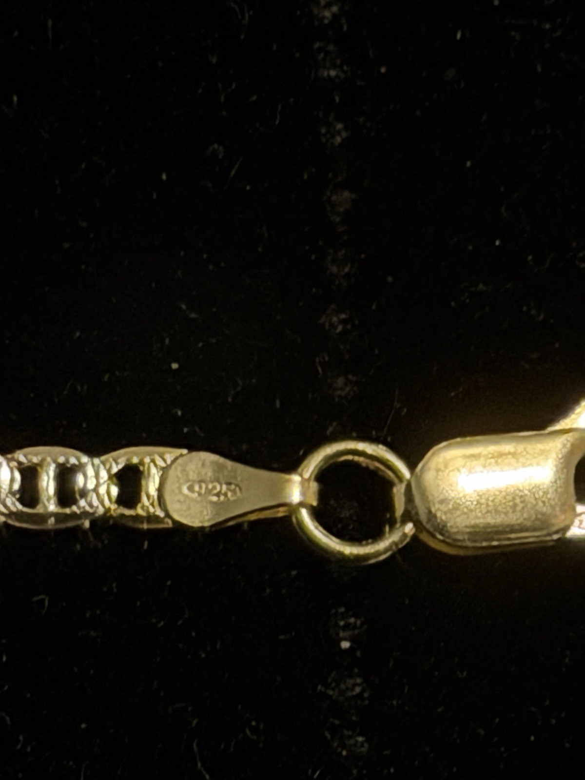 Mariner Link Chain Two Tone Diamond Cut 14k Gold Vermeil 925 Silver 3.5mm