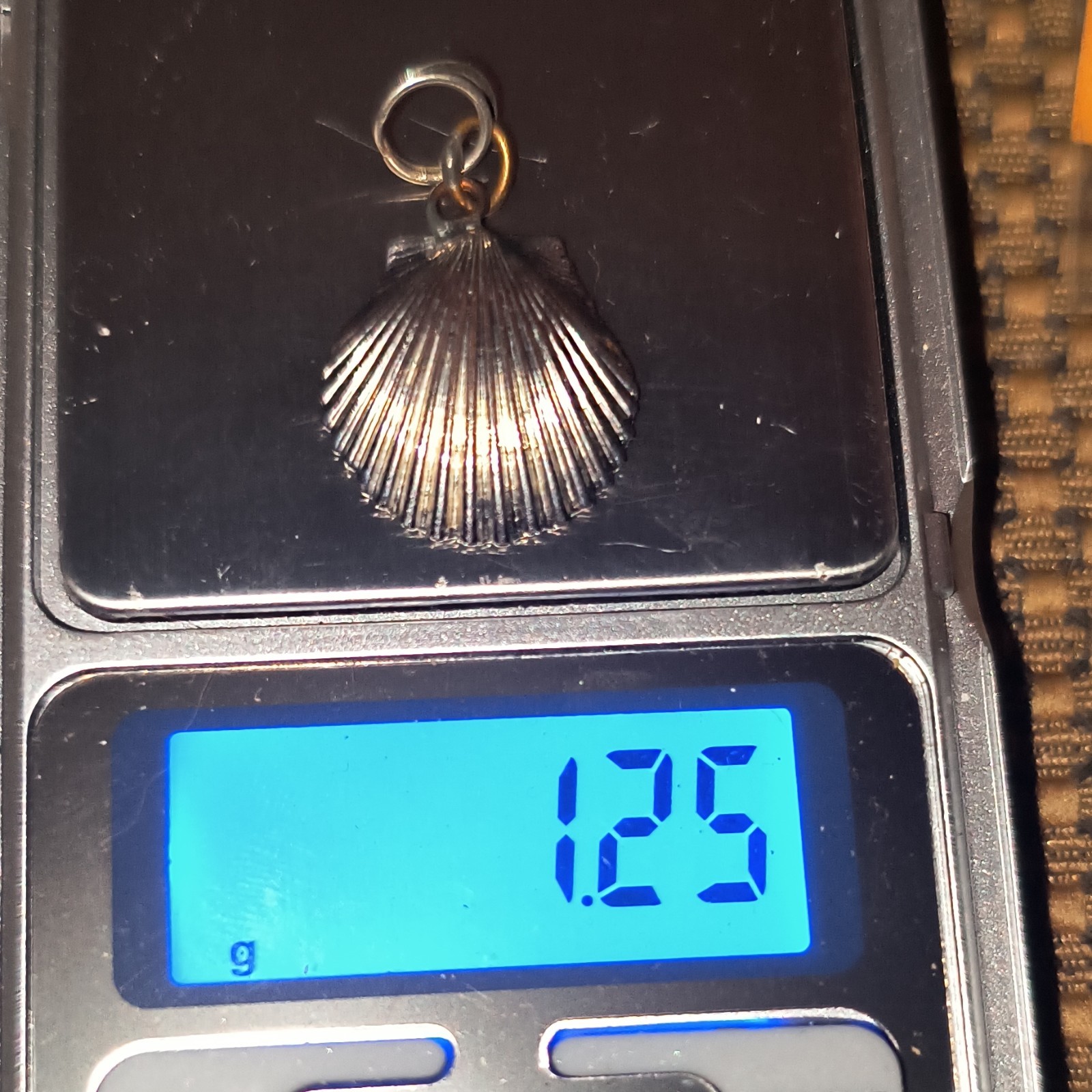 Sterling Silver 925 Shell Charm Pendant, No Stone, Beach Sea Life Theme