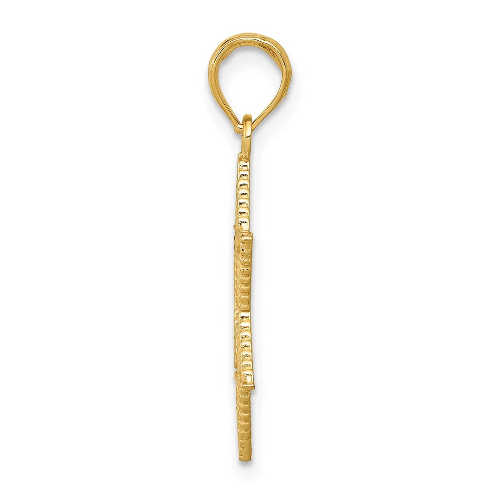 10K / 14K Yellow Gold Star Of David Pendant