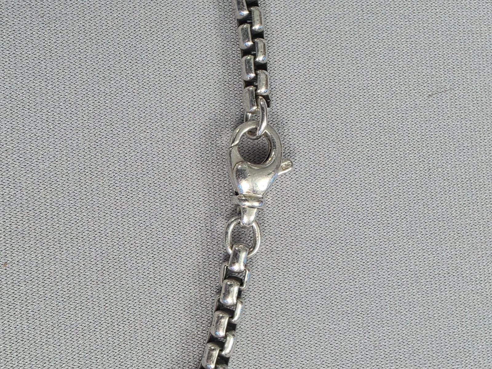 DAVID YURMAN 26 INCH 3.6MM ROUND BOX CHAIN NECKLACE .925 STERLING SILVER