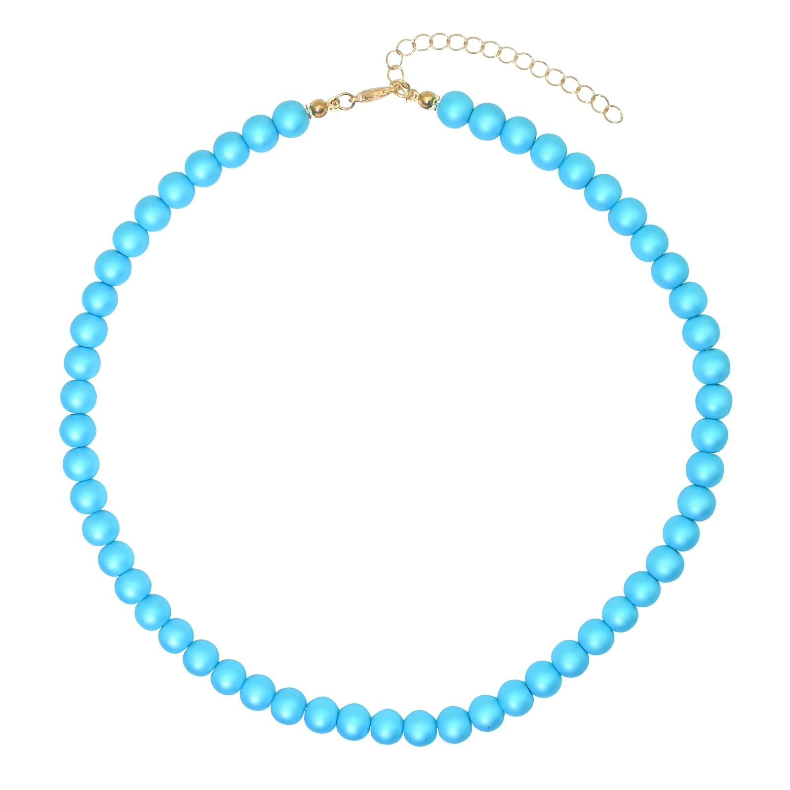 Colorful Mood Choker Baroque Bead Imitation Pearls Necklace, Women, Adults – 07