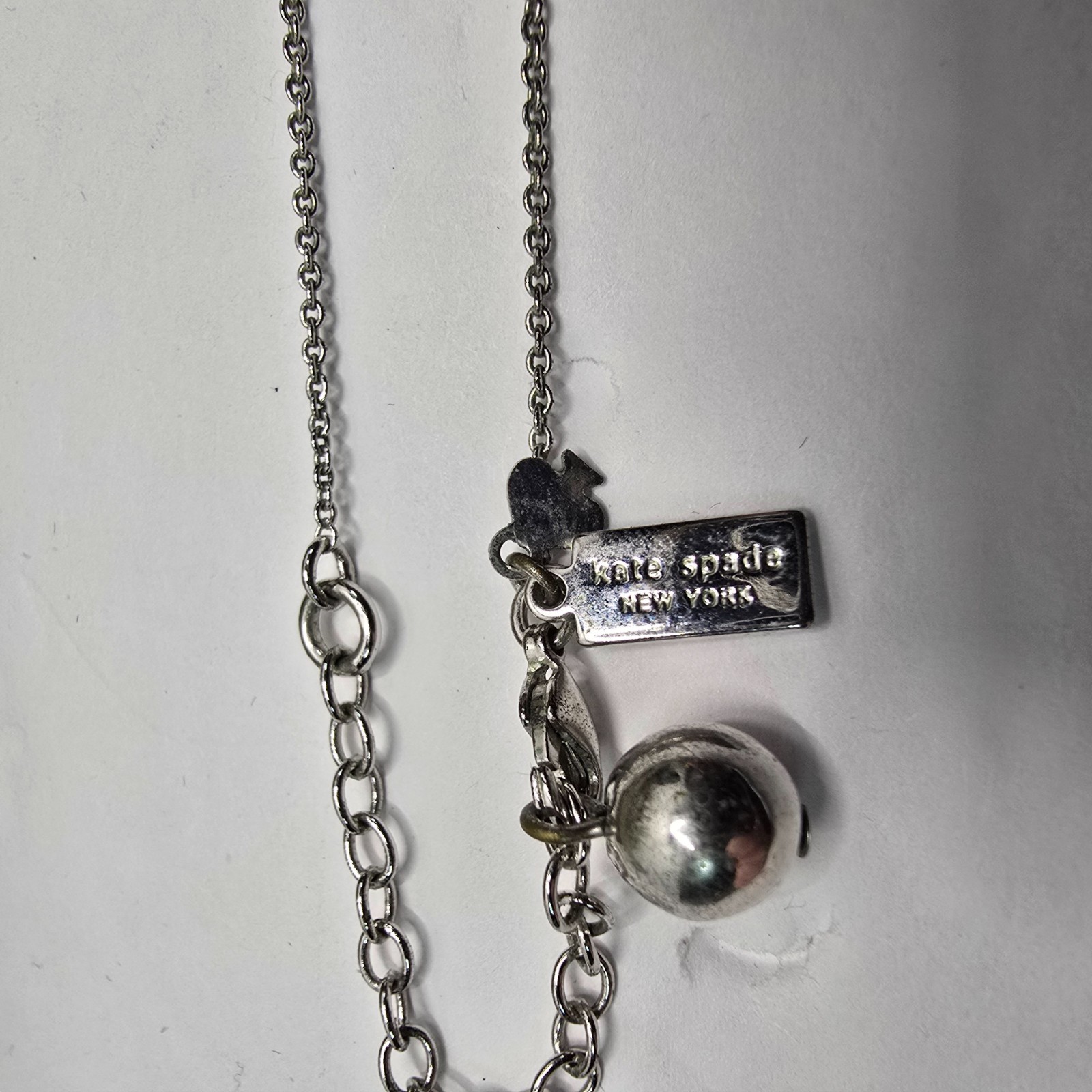 Kate Spade Silver Say Yes “Mrs” Necklace Wedding/Bridal Shower/Engagement
