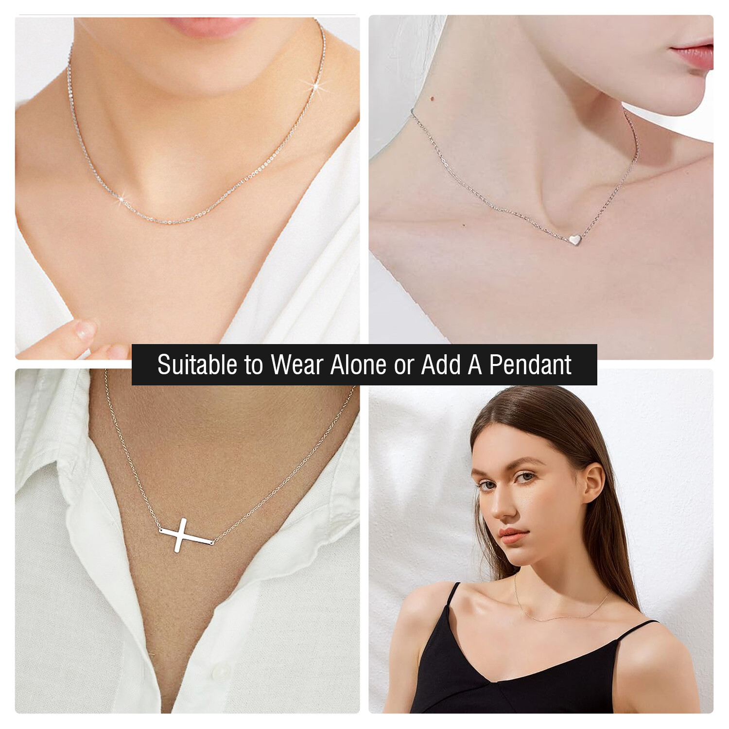 925 Sterling Silver Necklace Men Women Real Heavy Chain Valentine’s Day Gift USA