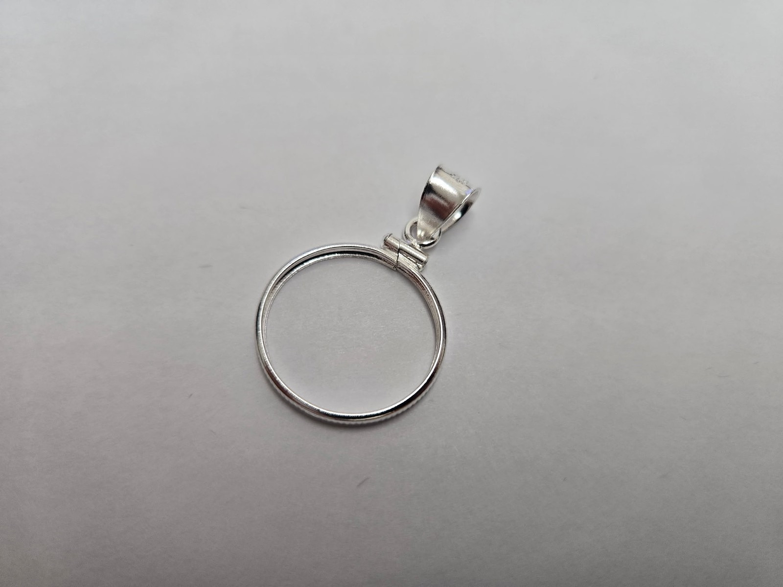 925 Sterling Silver 1 Cent Penny Coin Bezel Frame 19mm Screw Top Coin Edge